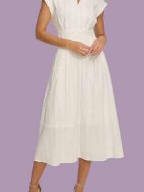 Kensie Cotton Midi Dress